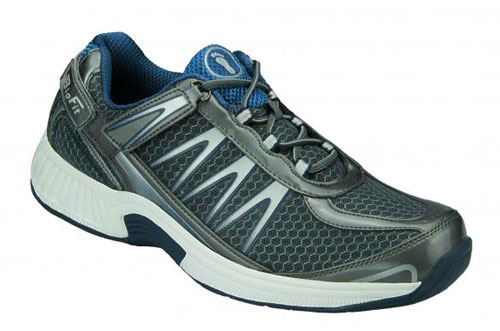 Orthofeet Sprint 672 Mens Athletic Shoes - Gray