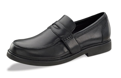 Apex Mens Penny Loafers - Black