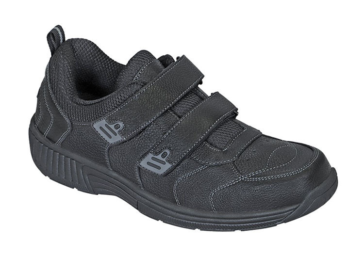Orthofeet 653 Alamo Double Strap Shoes - Black